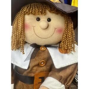 prima creations pilgrim doll thanksgiving fall decor 27in